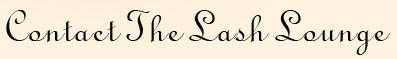 Contact the Lash Lounge